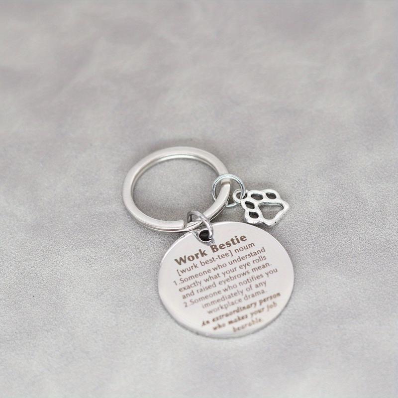 Work Bestie Keychain Colleague Leaving Gift Coworker Going Away
