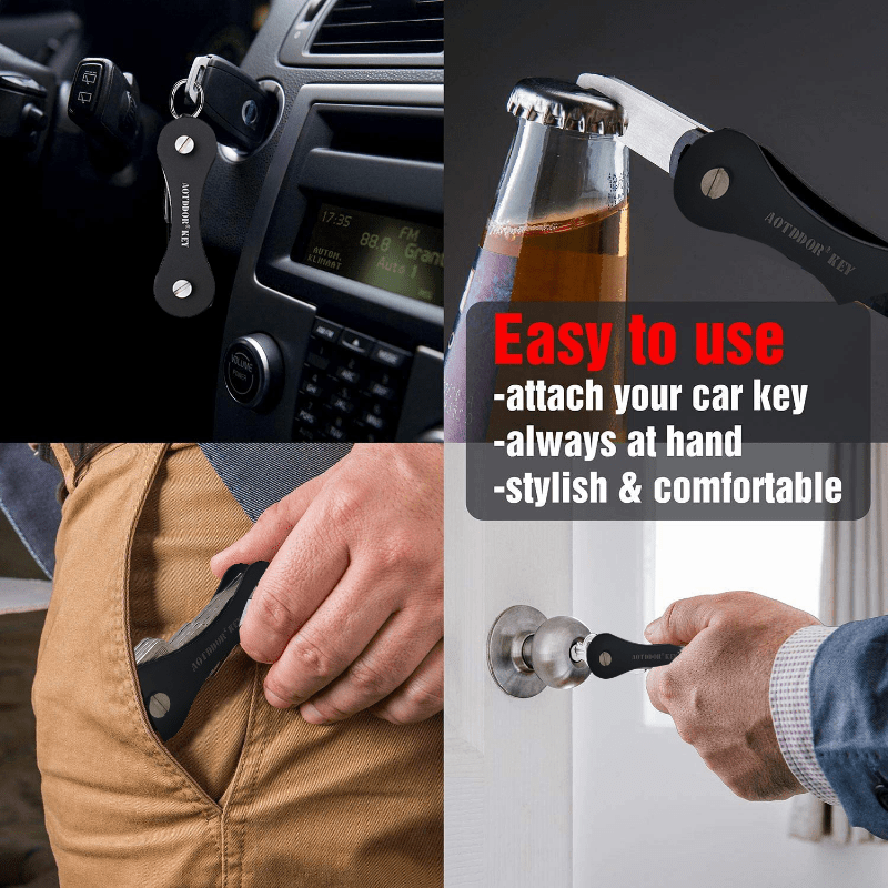 Compact Keychain Key Clip Organizer Smart Key Storage Pendant