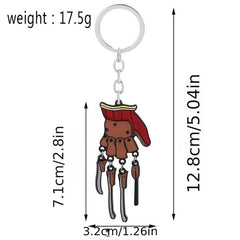 Horror Movie Glove Keychain for Men
