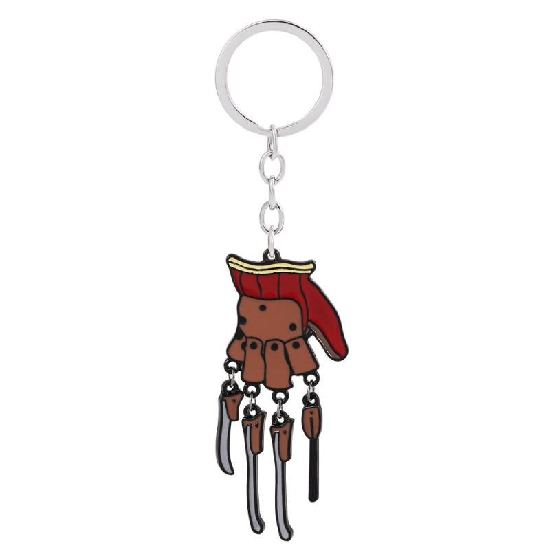 Horror Movie Glove Keychain for Men
