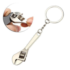 Mini Wrench Keychain Car Metal Adjustable Spanner Repair Tools
