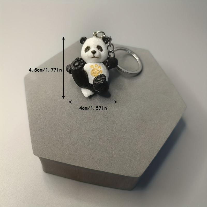 1pc Martial Arts Panda DIY Keychain Pendant