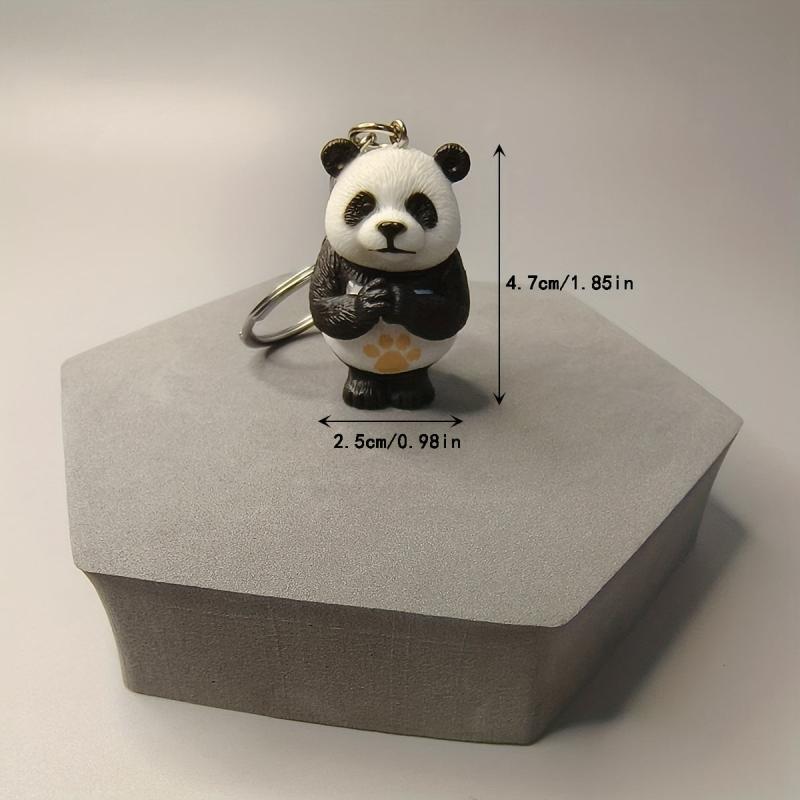 1pc Martial Arts Panda DIY Keychain Pendant