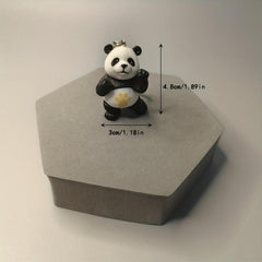 1pc Martial Arts Panda DIY Keychain Pendant
