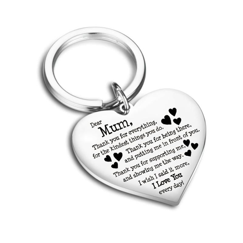 Heart Key Ring Gift for Mom