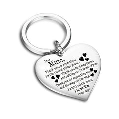 Heart Key Ring Gift for Mom