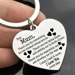 Heart Key Ring Gift for Mom