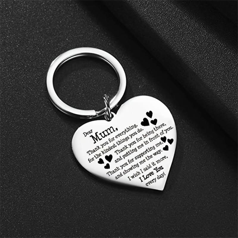 Heart Key Ring Gift for Mom