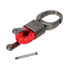Hand Woven Horseshoe Buckle Keychain Car Keyring Gift Auto Accessories