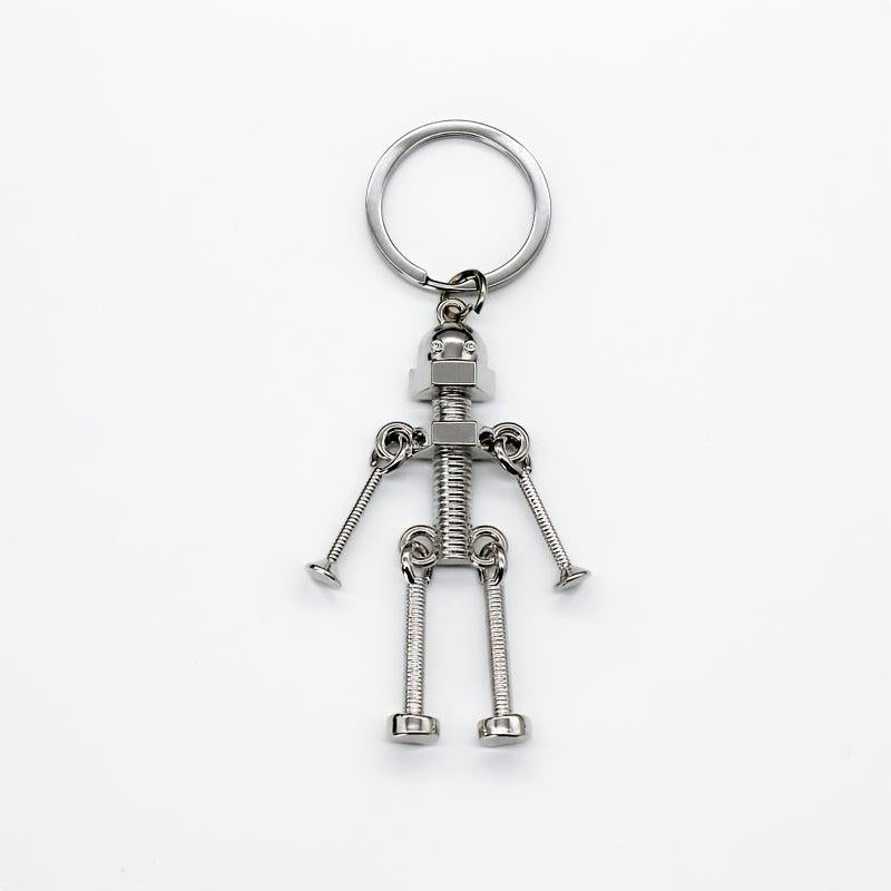 Movable Joint Robot Keychain - Fun Keyring Toy
