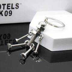 Movable Joint Robot Keychain - Fun Keyring Toy