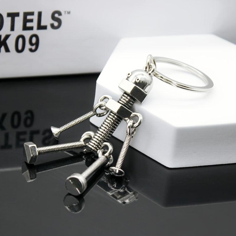 Movable Joint Robot Keychain - Fun Keyring Toy