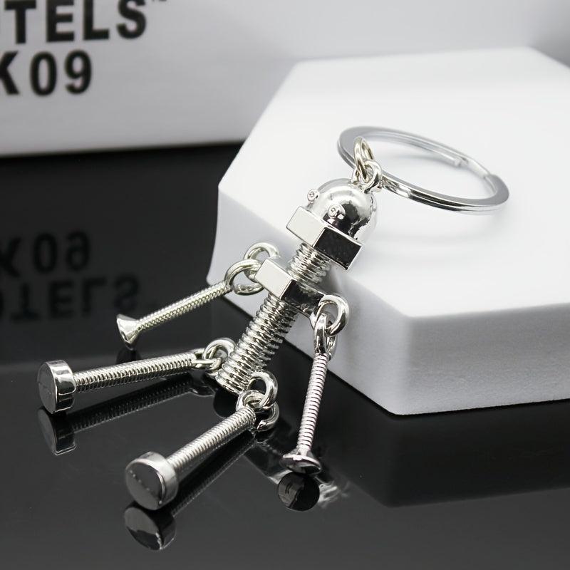 Movable Joint Robot Keychain - Fun Keyring Toy