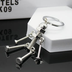 Movable Joint Robot Keychain - Fun Keyring Toy