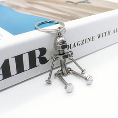 Movable Joint Robot Keychain - Fun Keyring Toy