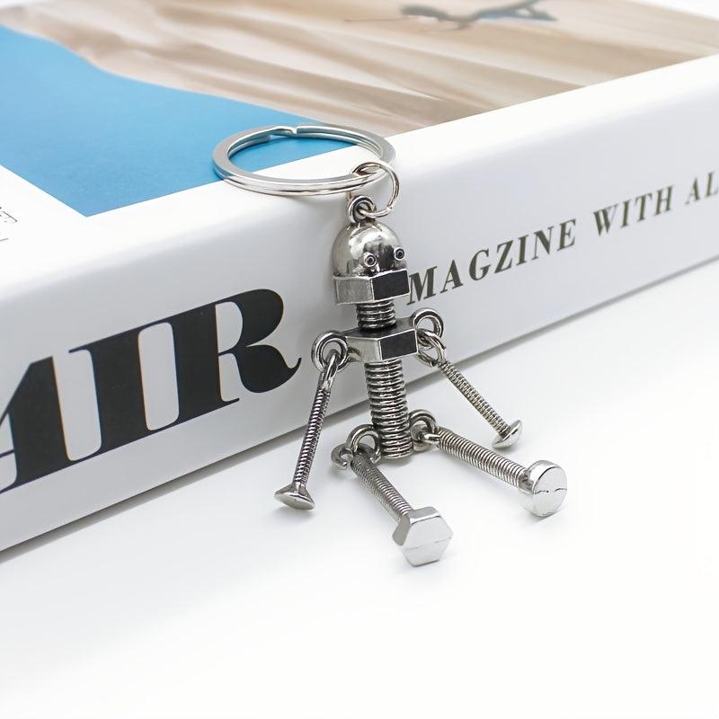 Movable Joint Robot Keychain - Fun Keyring Toy