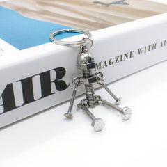 Movable Joint Robot Keychain - Fun Keyring Toy