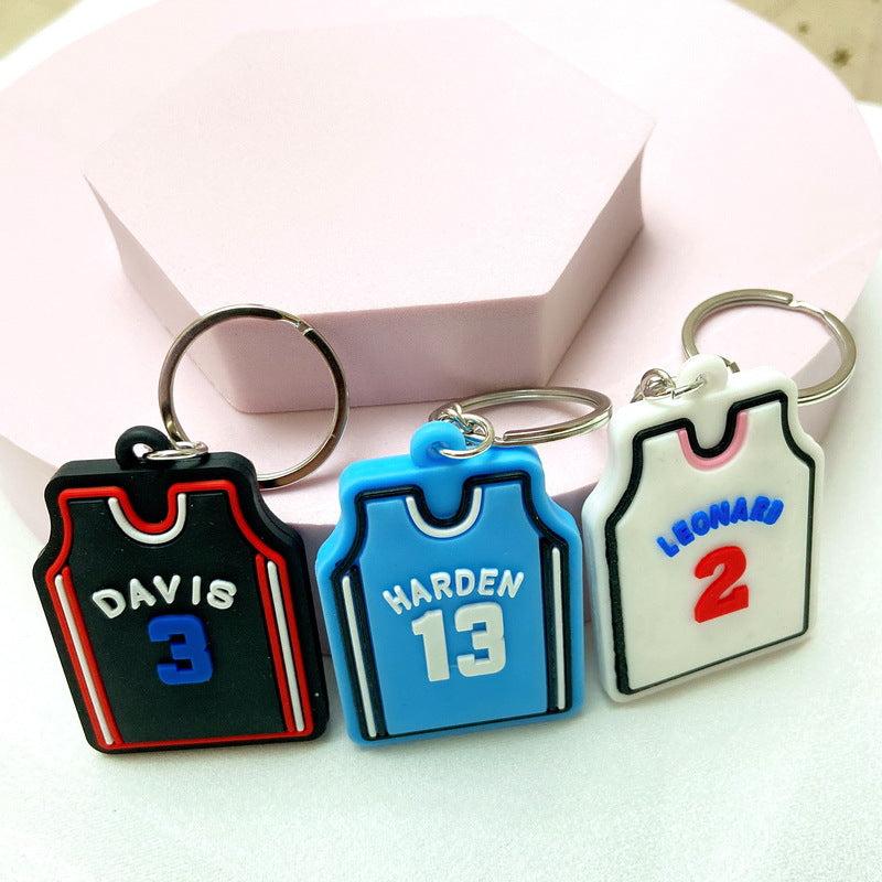 Basketball Fan Keychain Pendant Gift Artifical Jewelry