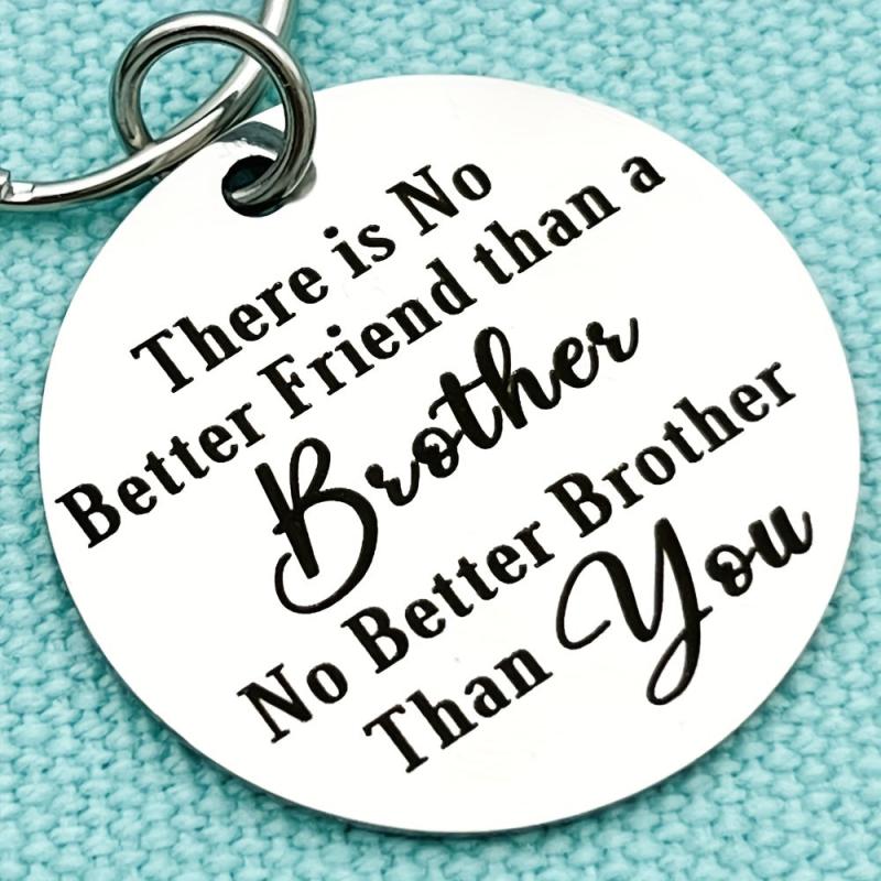 Brother Keychain Christmas Birthday Graduation Gift For Men