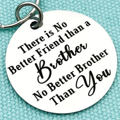 Brother Keychain Christmas Birthday Graduation Gift For Men