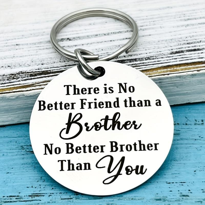 Brother Keychain Christmas Birthday Graduation Gift For Men