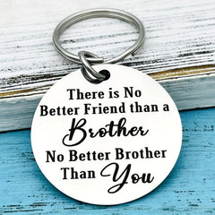 Brother Keychain Christmas Birthday Graduation Gift For Men