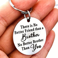 Brother Keychain Christmas Birthday Graduation Gift For Men