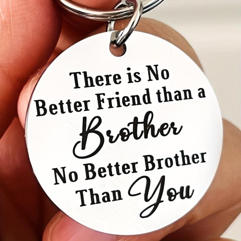 Brother Keychain Christmas Birthday Graduation Gift For Men