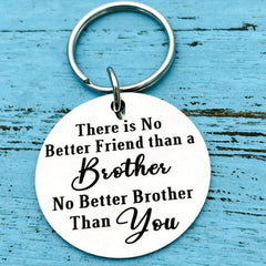 Brother Keychain Christmas Birthday Graduation Gift For Men