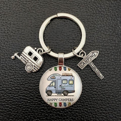 Touring Car Keychain Taxi Key Ring Dog Paw Key Chain