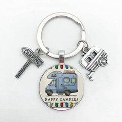 Touring Car Keychain Taxi Key Ring Dog Paw Key Chain