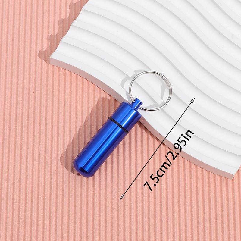 Waterproof Pill Bottle Keychain