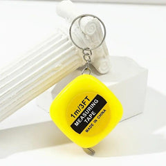 Portable Tape Measure Pendant Keychain