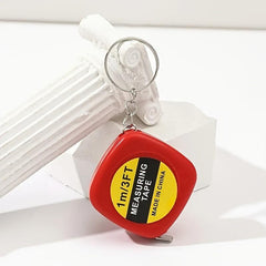 Portable Tape Measure Pendant Keychain