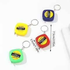 Portable Tape Measure Pendant Keychain