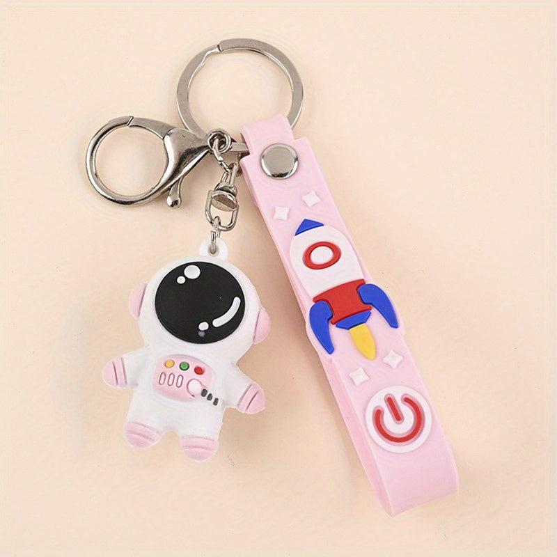 Cartoon Astronaut Keychain School Bag Spaceman Doll Pendant