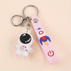 Cartoon Astronaut Keychain School Bag Spaceman Doll Pendant