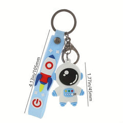 Cartoon Astronaut Keychain School Bag Spaceman Doll Pendant