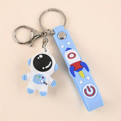 Cartoon Astronaut Keychain School Bag Spaceman Doll Pendant