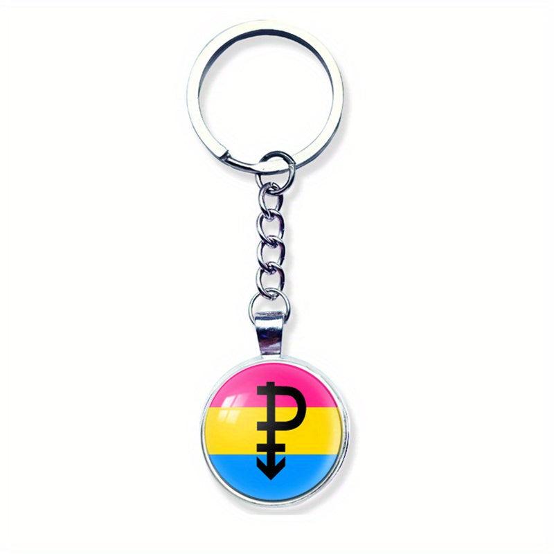 Rainbow Pride Keychain Metal Key Ring LGBT Jewelry Transgender Pride Gift