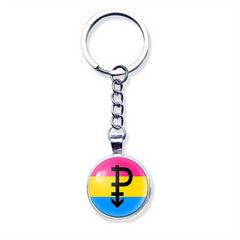 Rainbow Pride Keychain Metal Key Ring LGBT Jewelry Transgender Pride Gift