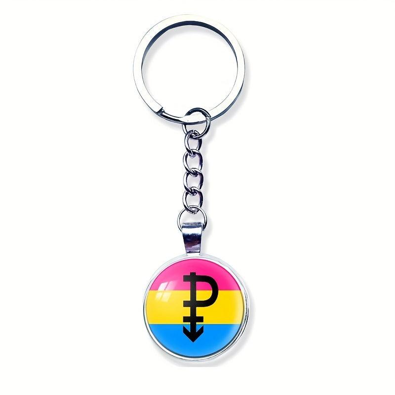 Rainbow Pride Keychain Metal Key Ring LGBT Jewelry Transgender Pride Gift