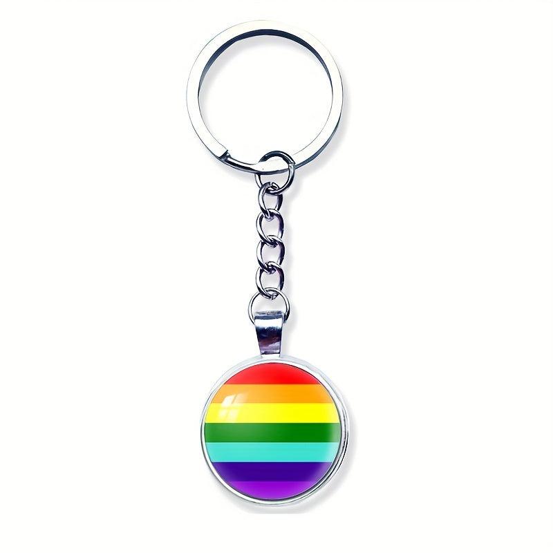 Rainbow Pride Keychain Metal Key Ring LGBT Jewelry Transgender Pride Gift