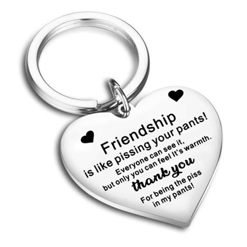 Heart Shape Stainless Steel Keychain