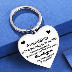 Heart Shape Stainless Steel Keychain