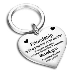 Heart Shape Stainless Steel Keychain