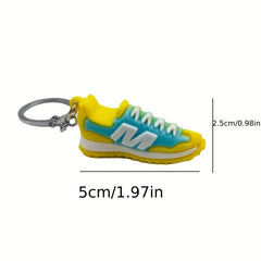 Mini PVC Sneaker Keychain for Men