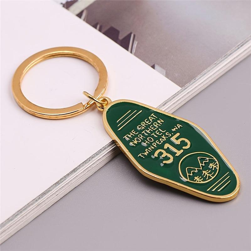 Twin Peaks Room Key Chain Metal Pendant Key Chain