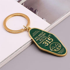 Twin Peaks Room Key Chain Metal Pendant Key Chain