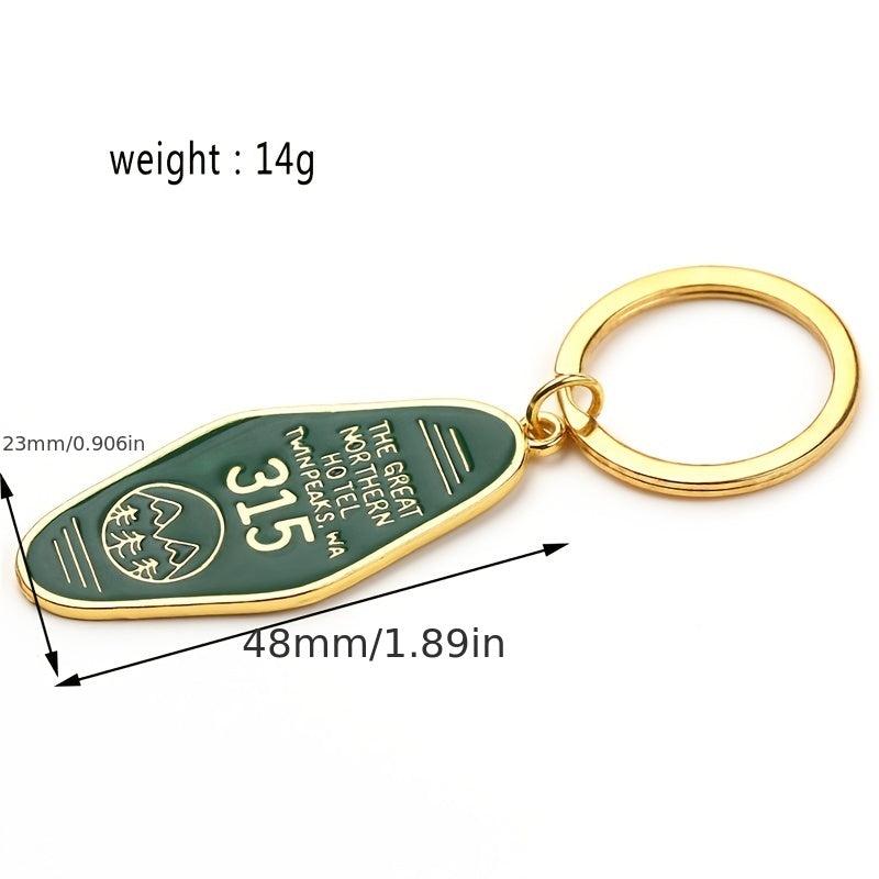 Twin Peaks Room Key Chain Metal Pendant Key Chain